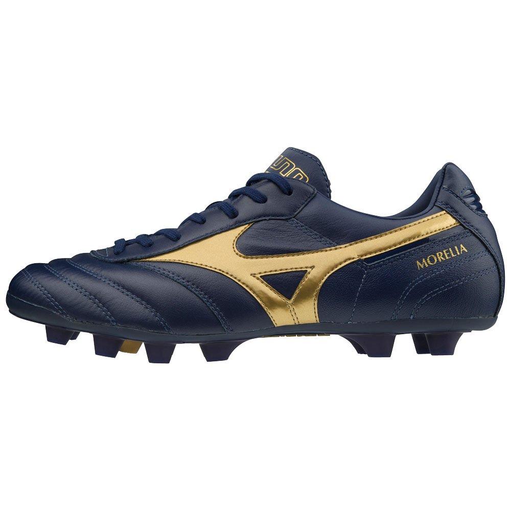 Mizuno Men's Football Boots Blue/Gold MORELIA II MD Shoes - P1GA191450